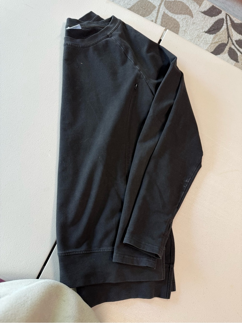 Maternity side zip nursing top